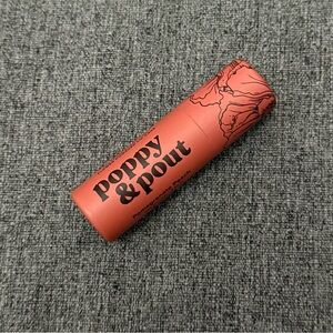 10 for $25 Poppy & Pout Pomegranate Peach Lip Balm .3 oz